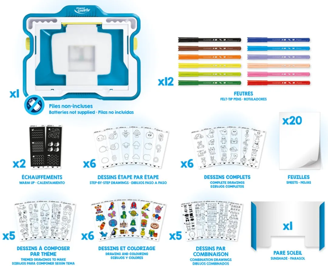 Maped Lumi Board Tekenmachine met Lichtprojectie - A4
