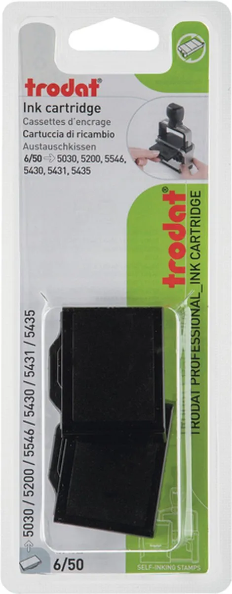 Stempelkussen Trodat Professional 6/50 2 stuks zwart