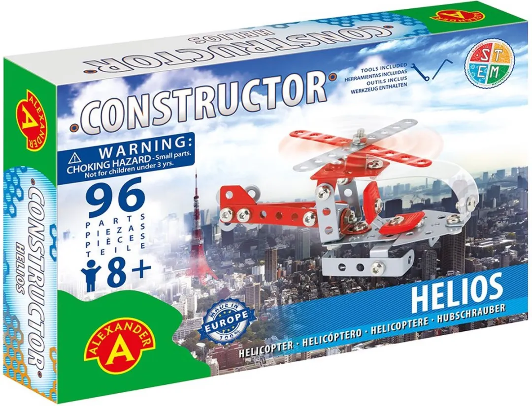 Alexander Toys Constructor Helios Helikopter 96 Stuks - Multicolor