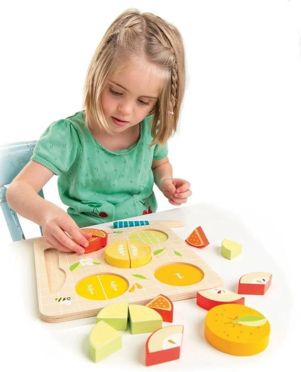 Tender Toys Vormenpuzzel Citrus Junior Hout - 16 Stukjes