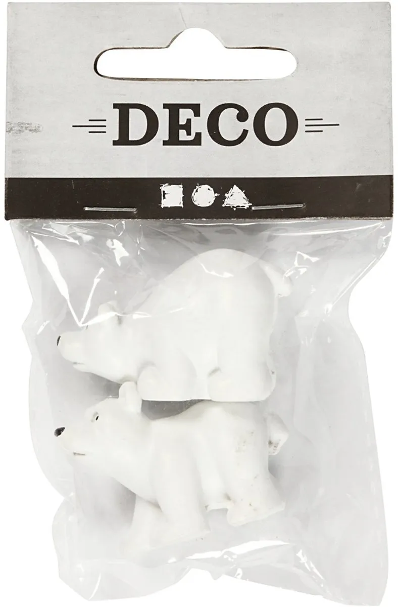 Creativ Company Mini IJsberen 30x45mm - 2 Stuks