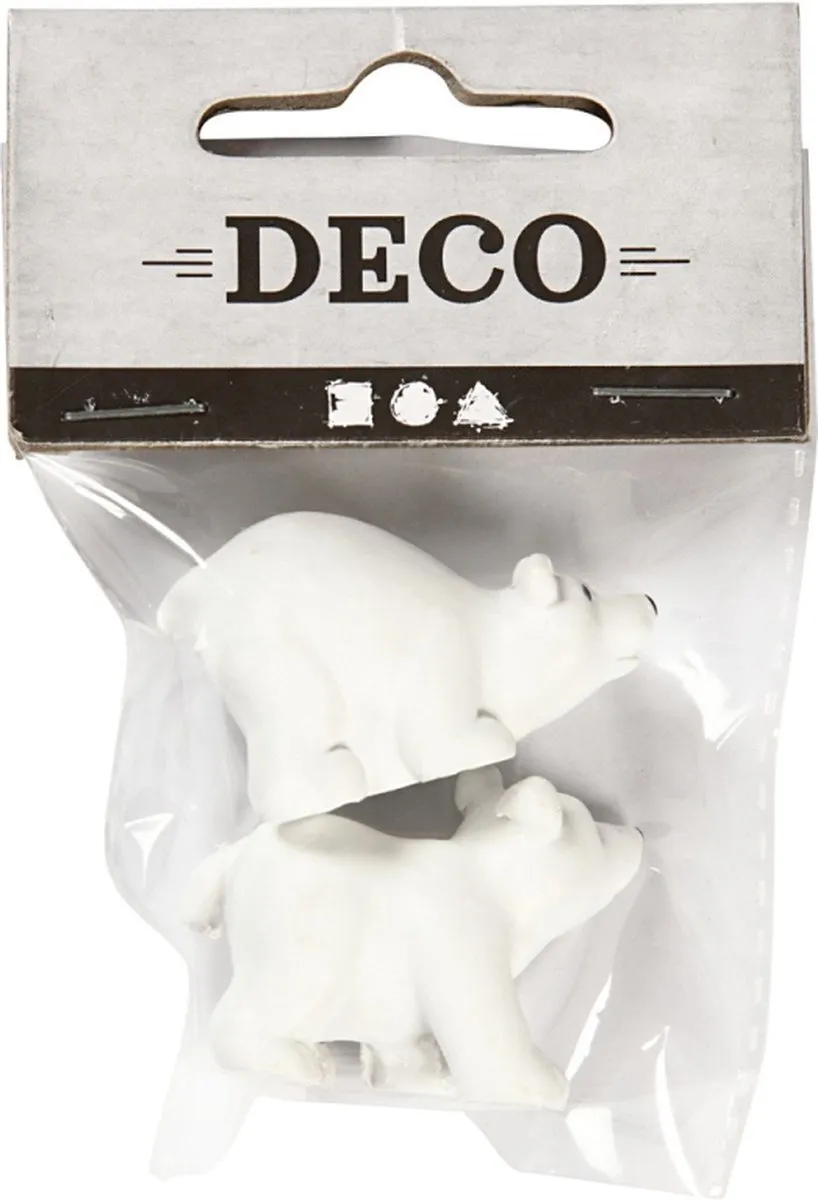 Creativ Company Mini IJsberen 30x45mm - 2 Stuks