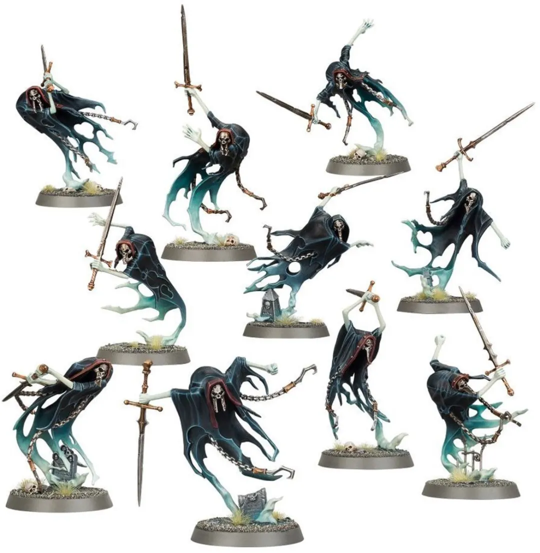 Games Workshop Spearhead Nighthaunt Cursed Shacklehorde - 127 Onderdelen