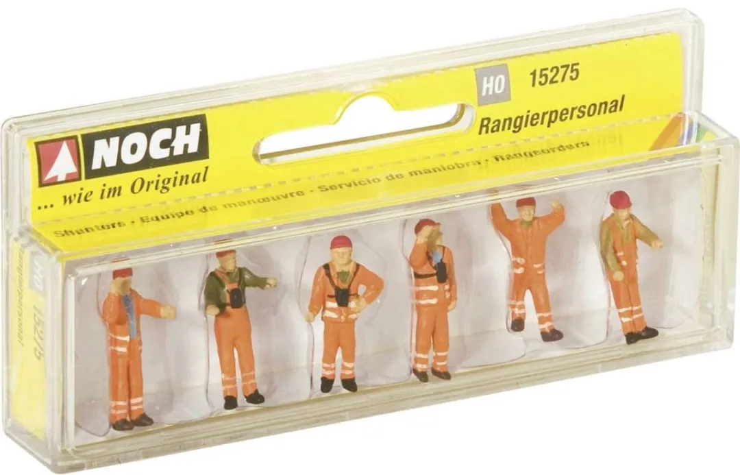 Noch Rangeerders Werklieden Schaal H0 - Oranje/Rood