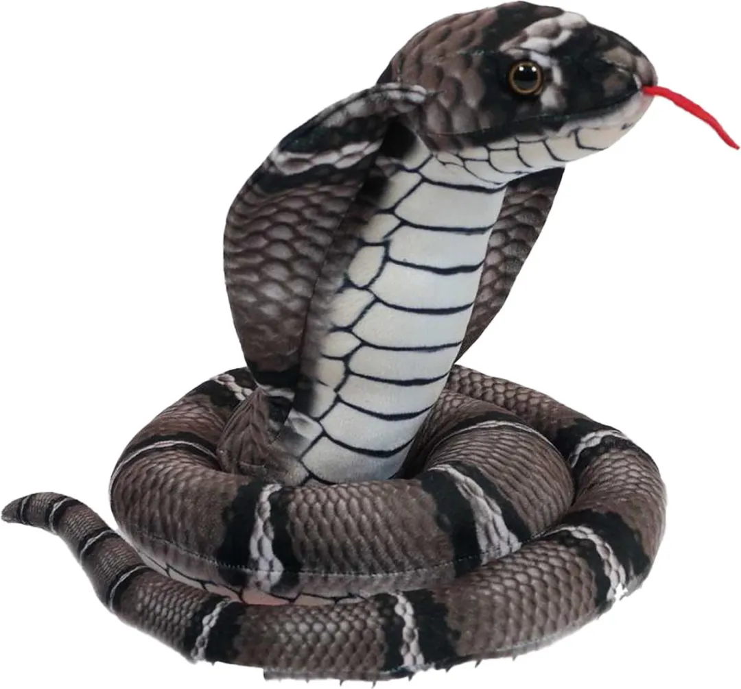 PIA Soft Toys Knuffeldier Cobra - 120 cm - Grijs