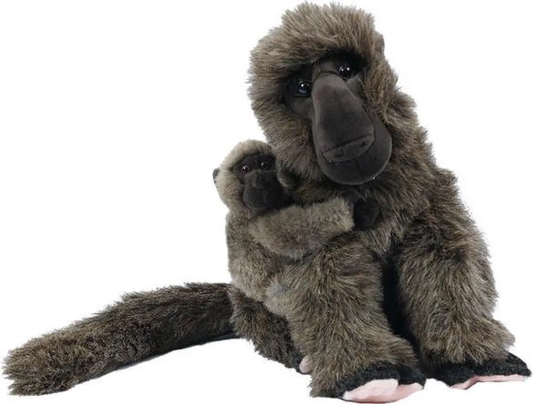 PIA Soft Toys Baviaan Pluche Knuffel 34cm - Bruin