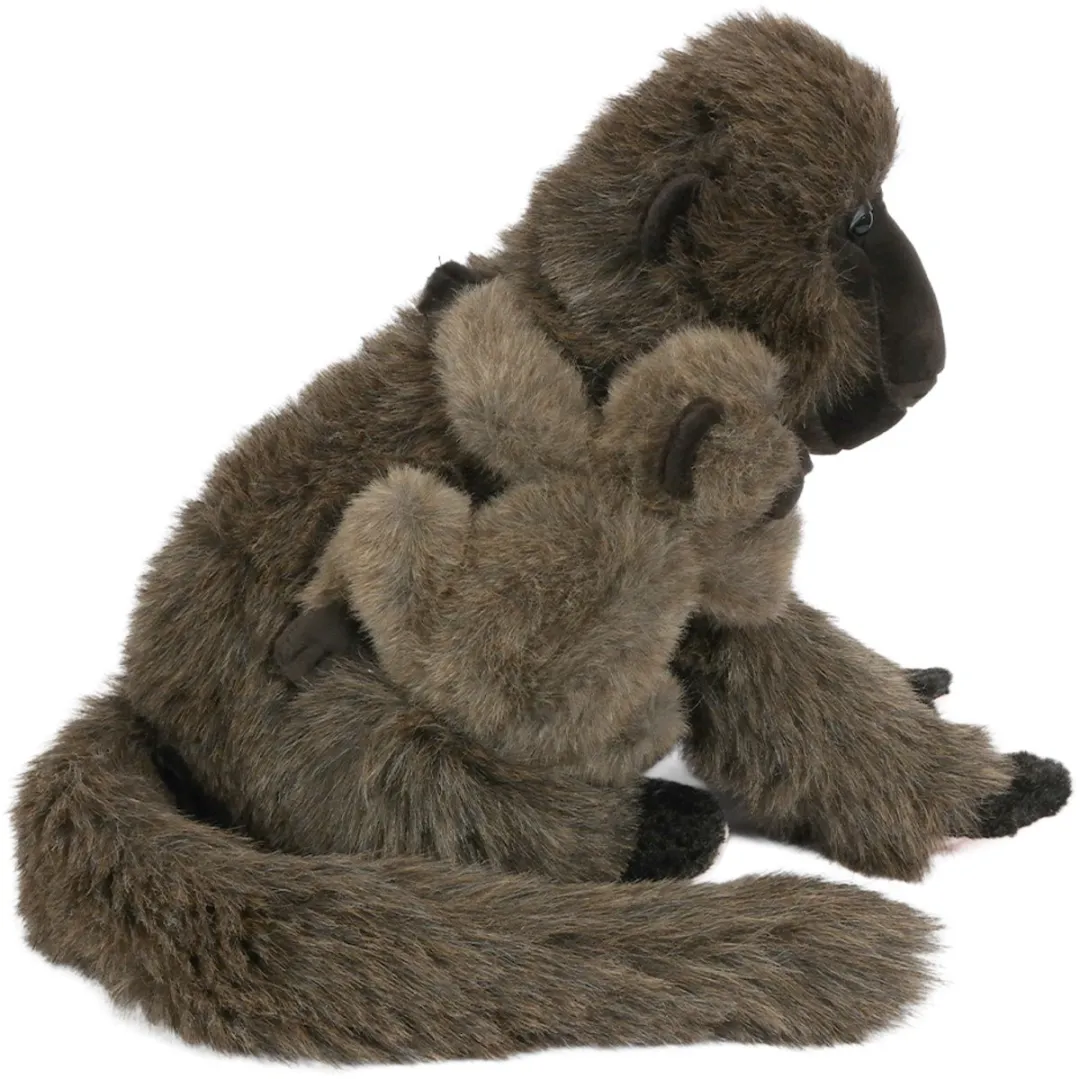 PIA Soft Toys Baviaan Pluche Knuffel 34cm - Bruin