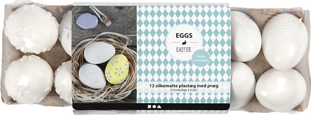 Creativ Company CC Eieren - Wit - 2 Stuks