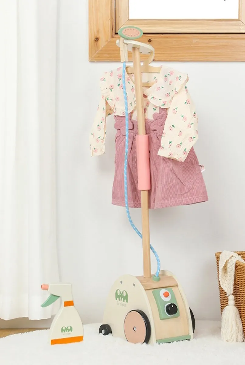 Eco Toys Houten Stoomapparaat Multicolor - Incl. Hanger & Spuitfles