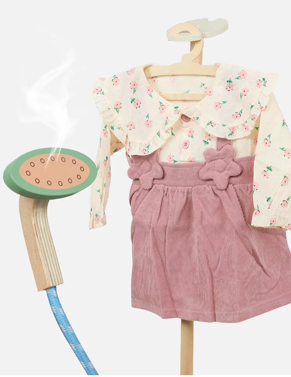 Eco Toys Houten Stoomapparaat Multicolor - Incl. Hanger & Spuitfles