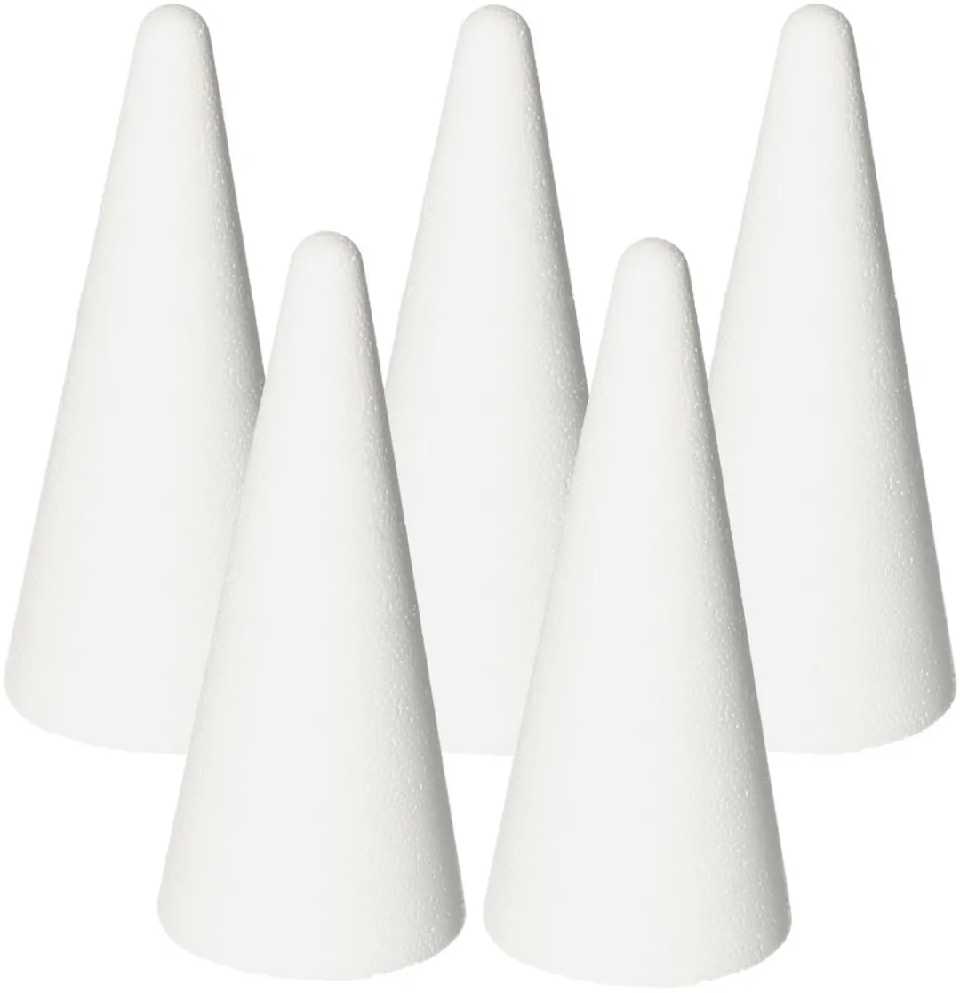 Rayher Piepschuim Kegels 5 Stuks