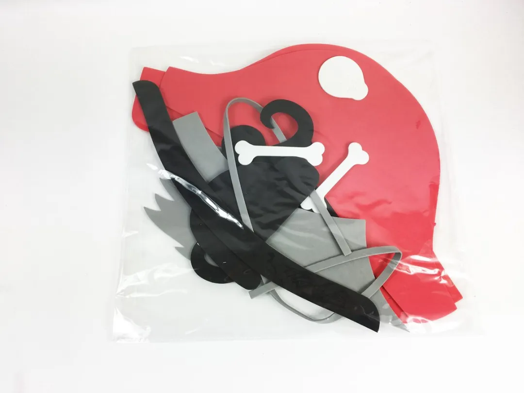 Apli Kids Piratenmaskers - 6 Stuks - Zwart/Rood
