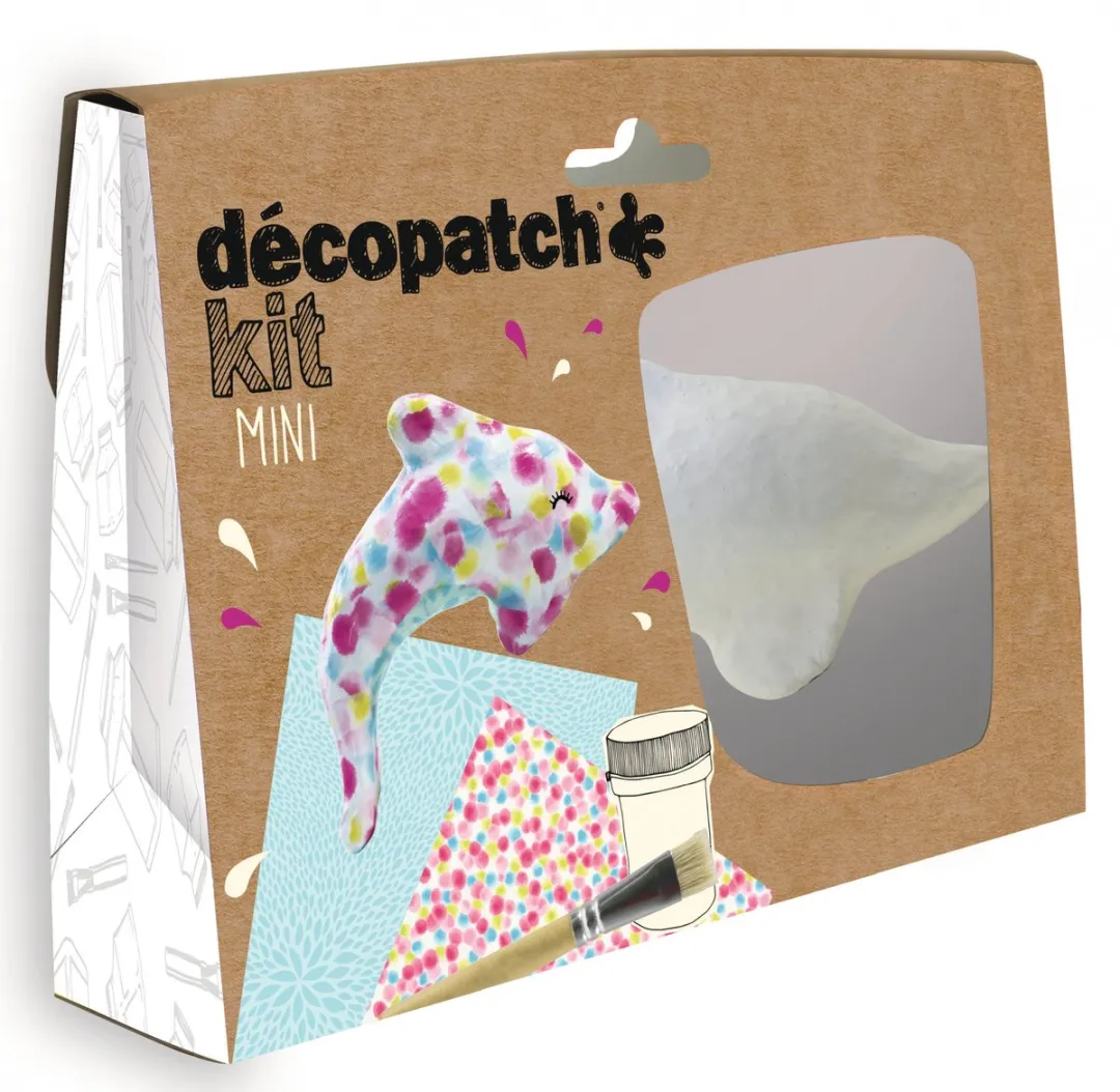 Decopatch Mini Kit Dolfijn - Meerkleurig