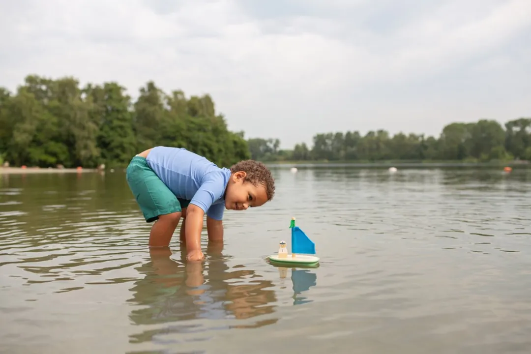 BS Toys Houten Zeilboot - FSC Hout - Groen