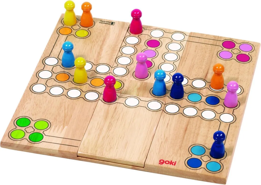 Goki Ludo Bordspel 24x24cm - 4 Spelers