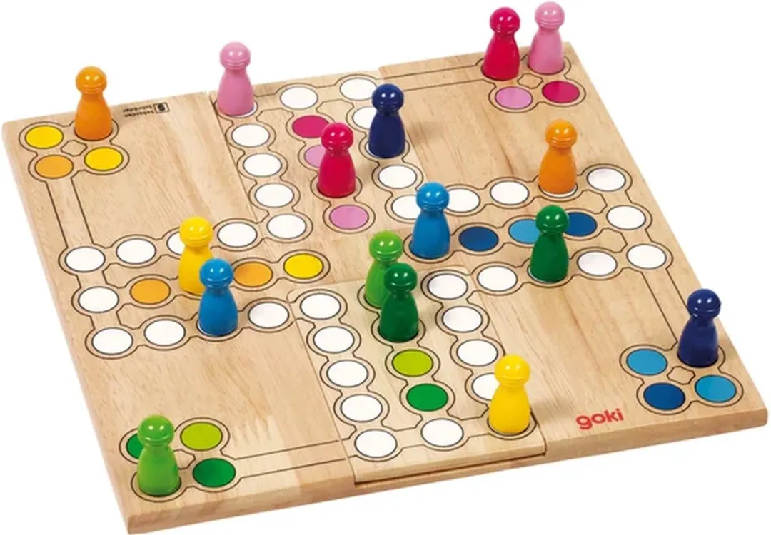 Goki Ludo Bordspel 24x24cm - 4 Spelers