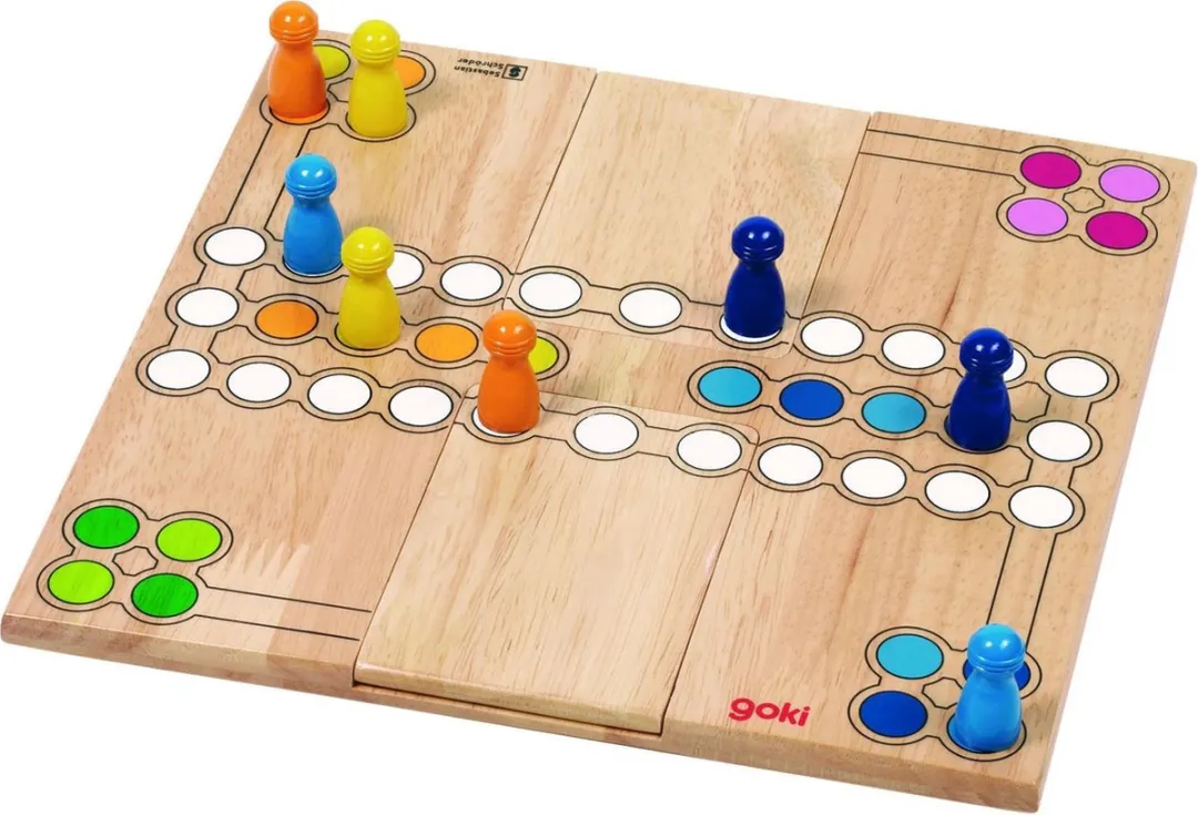 Goki Ludo Bordspel 24x24cm - 4 Spelers