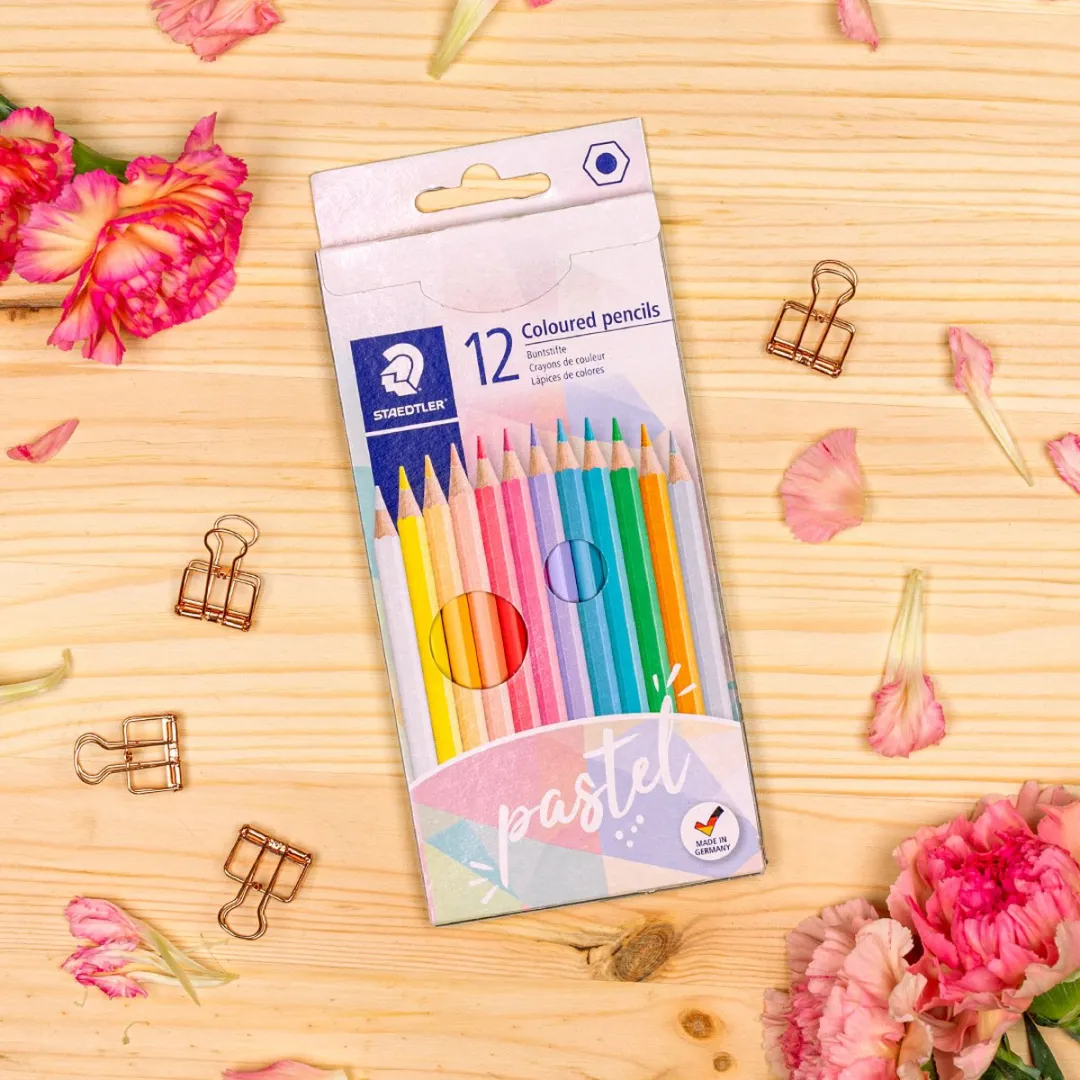 STAEDTLER Pastelkleuren Potloden 12 Stuks - 1,5mm
