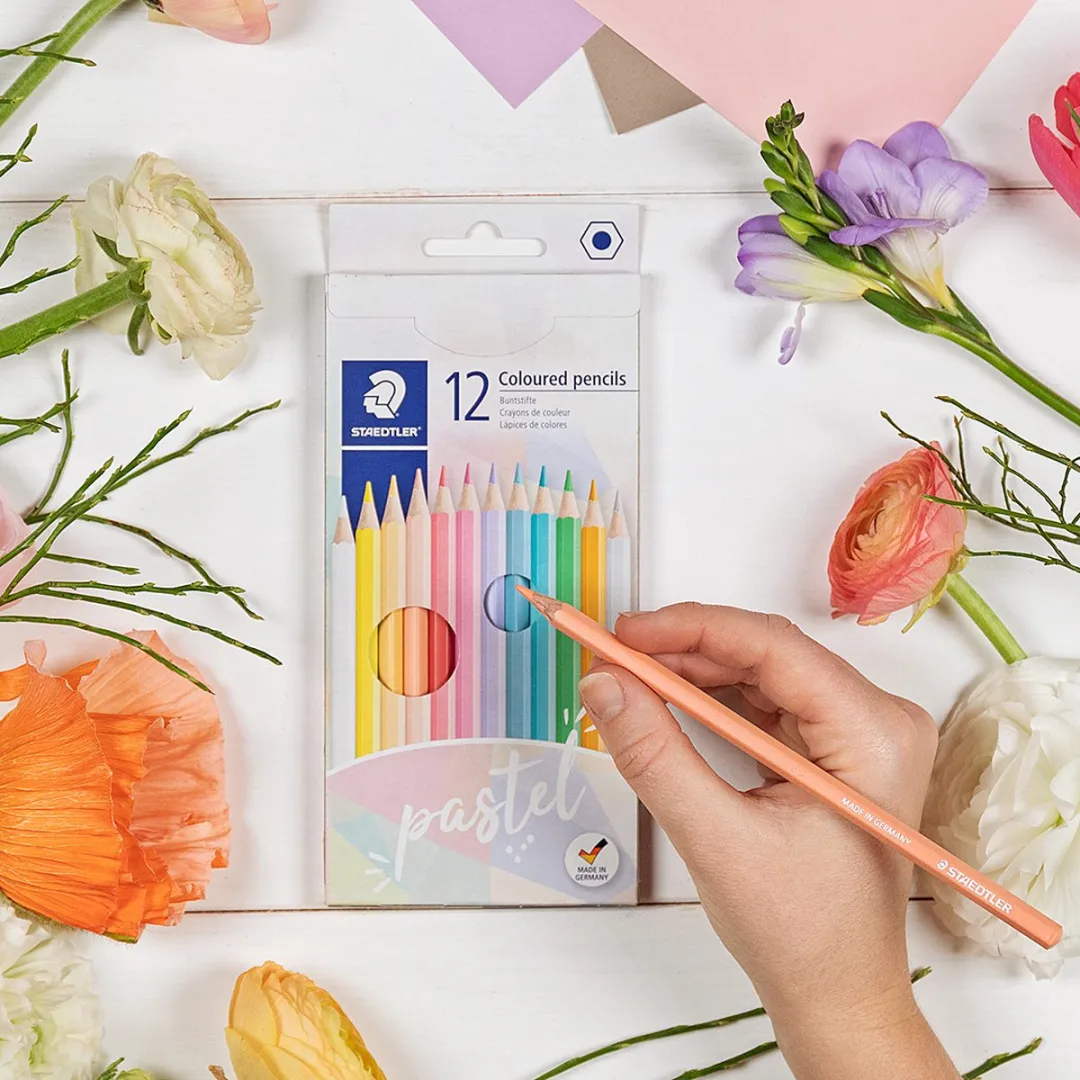 STAEDTLER Pastelkleuren Potloden 12 Stuks - 1,5mm