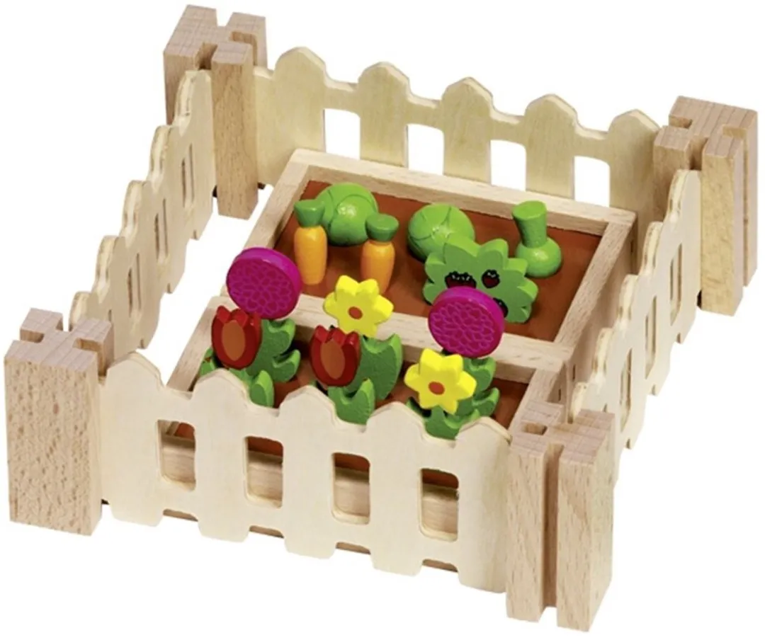 Goki Mijn Kleine Tuin Bloembed Poppenhuisaccessoires