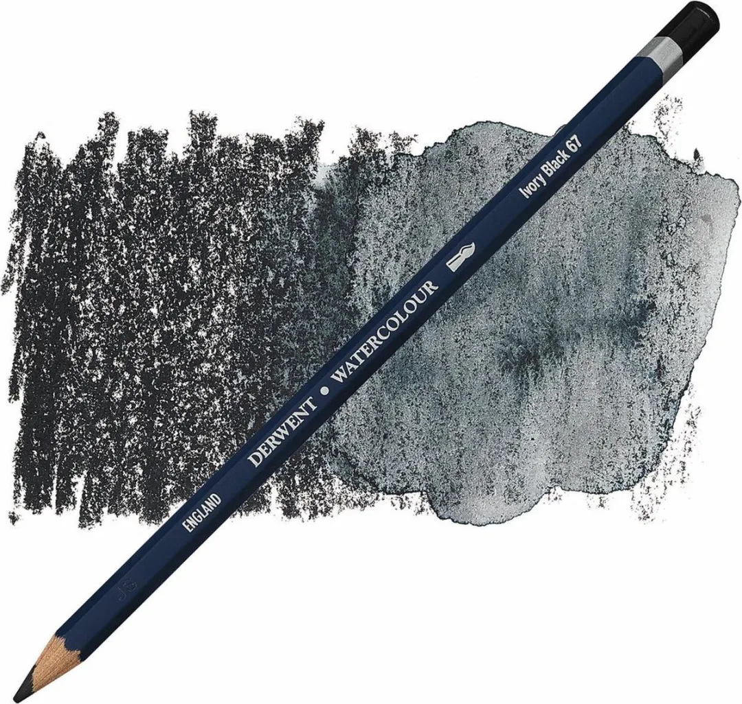 Derwent Aquarelpotlood 67 Ivory Black