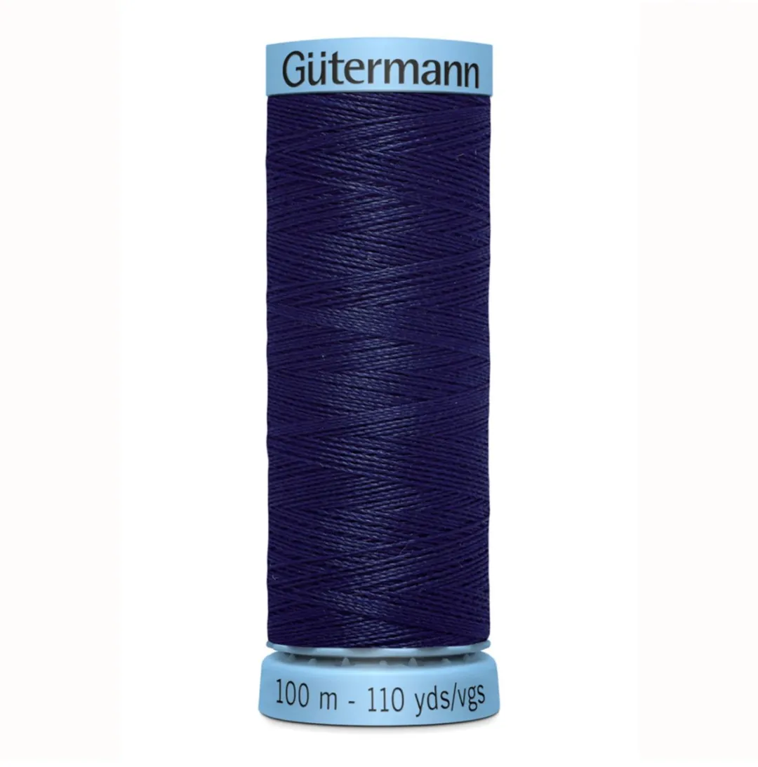 Gutermann Zijde Garen 310 - 100m - Zwart/Grijs/Wit