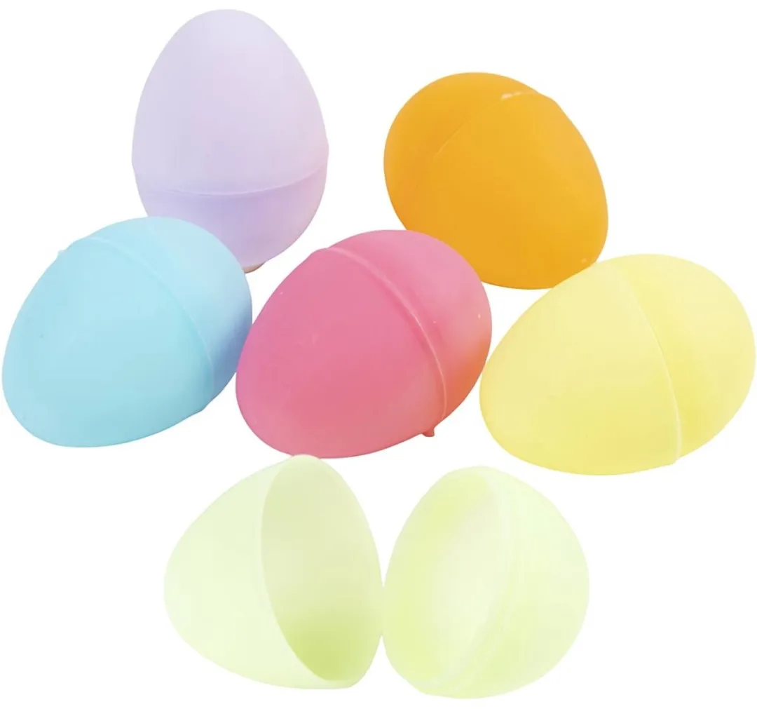 Creativ Company Plastic Eieren 24 Stuks - Pastel Multicolor