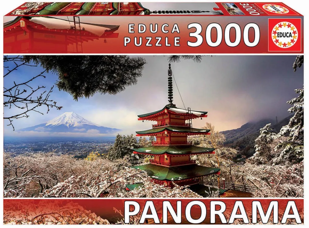 Educa Mount Fuji & Chureito Pagoda Puzzel 3000 Stuks