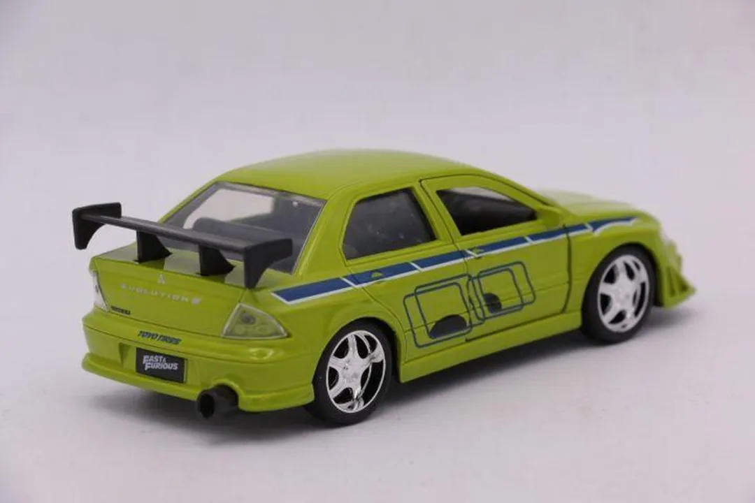 Jada Toys Brian's Mitsubishi Lancer Evo 7 Modelauto 1:32 - Groen - afbeelding 6 van 6