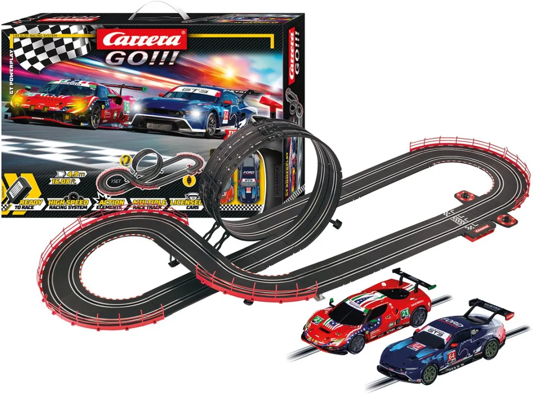 Carrera Go!!! GT Powerplay Ford Mustang GT3 vs Ferrari 296 GT3 4,9m CAR20062597