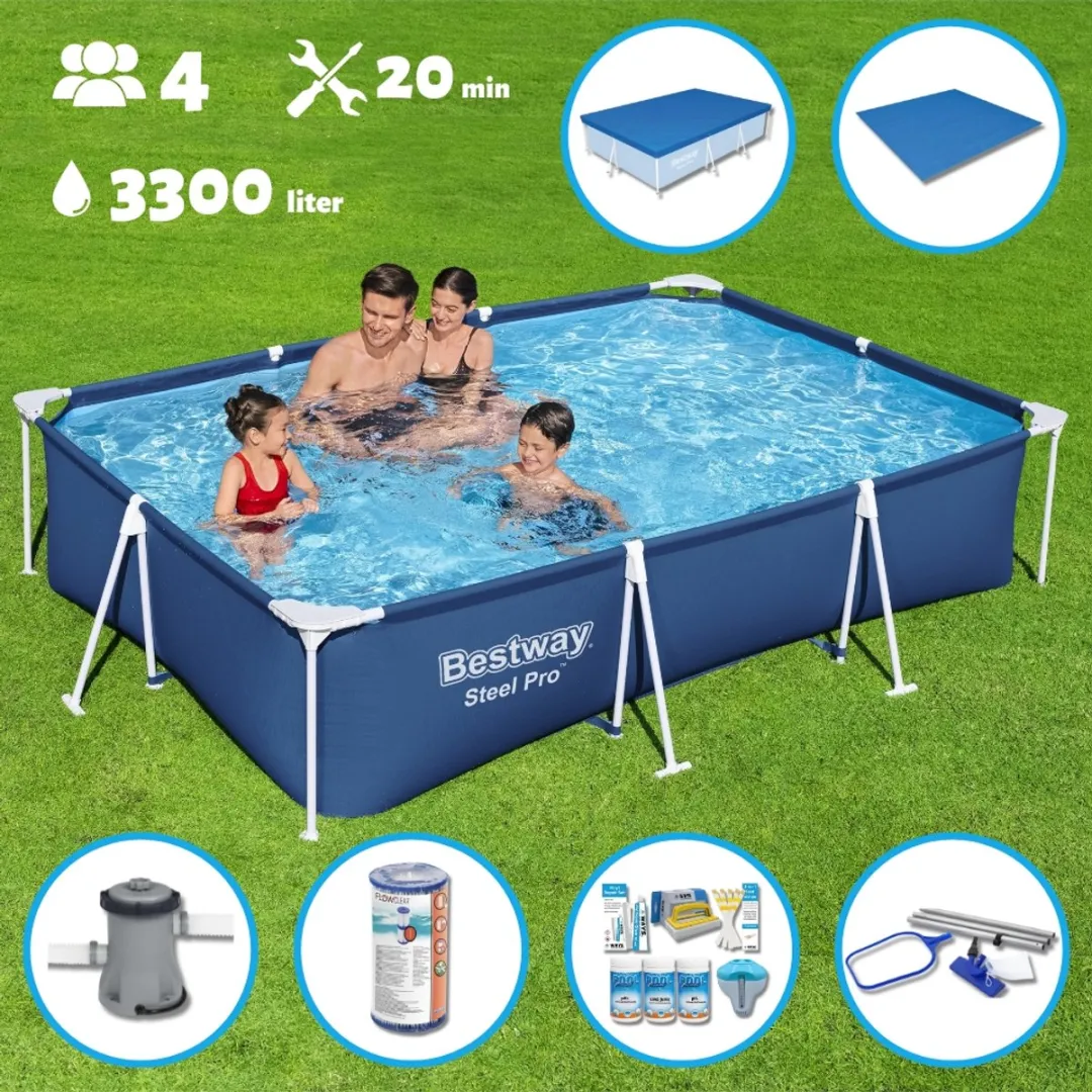 Bestway Opzetzwembad 300x201x66cm Blauw