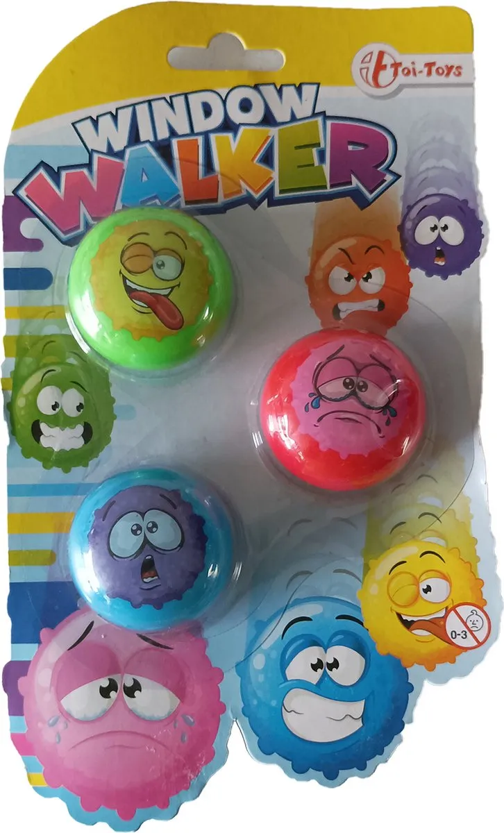 Toi-Toys Raamklimmers Emotiegezichten