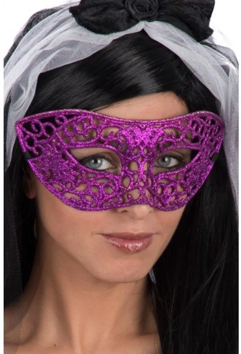 Carnival Toys Verkleedmasker Glitter Dames