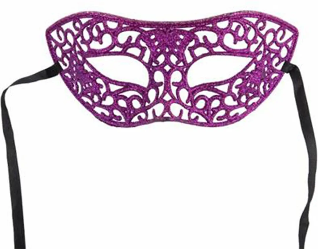 Carnival Toys Verkleedmasker Glitter Dames - Paars