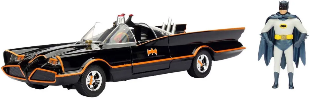 Jada Batman 1966 Classic Batmobile 1:24 - Zwart