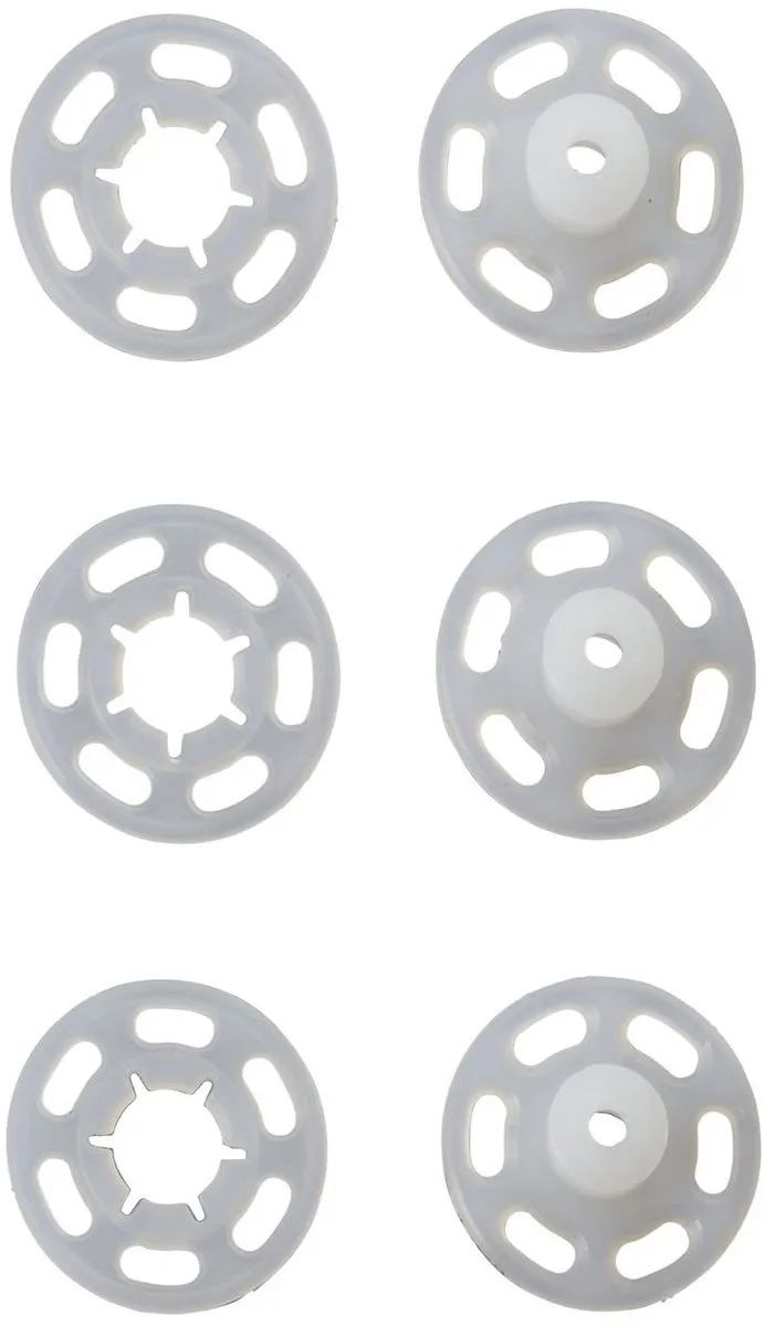 Prym Drukknopen Kunststof Rond 21mm - 3 Stuks Transparant