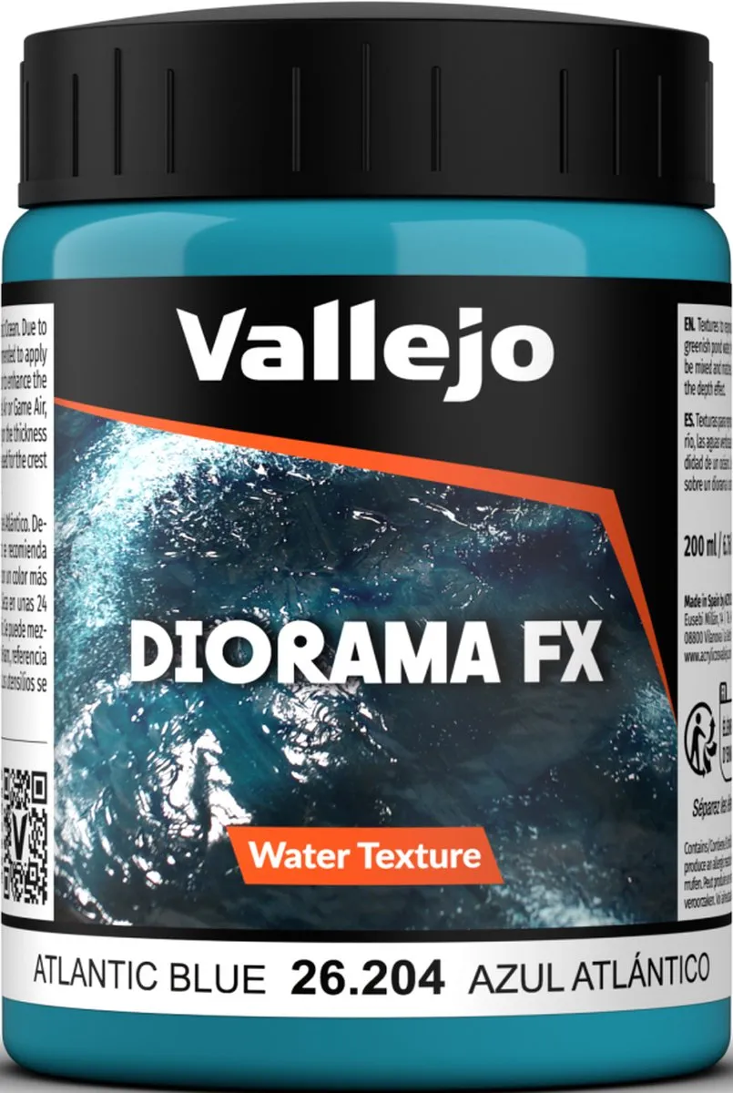 Vallejo Water Textures 204 Blauw 200ml