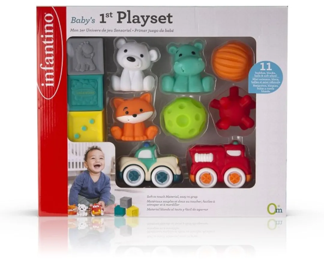 Infantino Baby First Playset - Grijs/Blauw