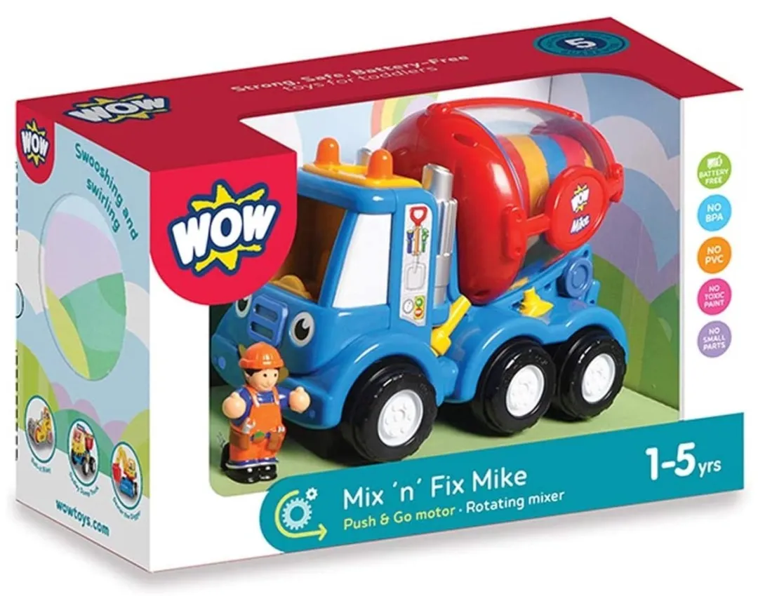WOW Toys Cementmixer Mike WW 10185 - Multicolor