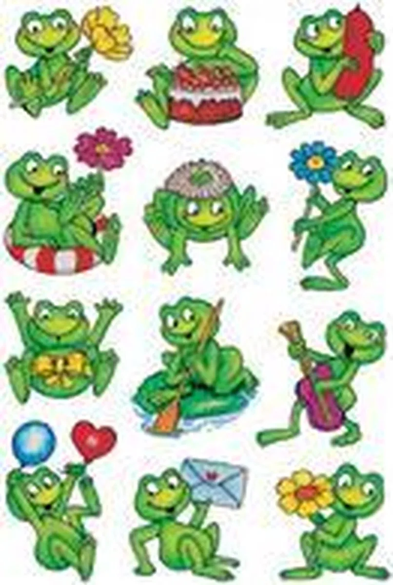 Herma 3429 Stickers Kikkerkoning - 36 Stuks