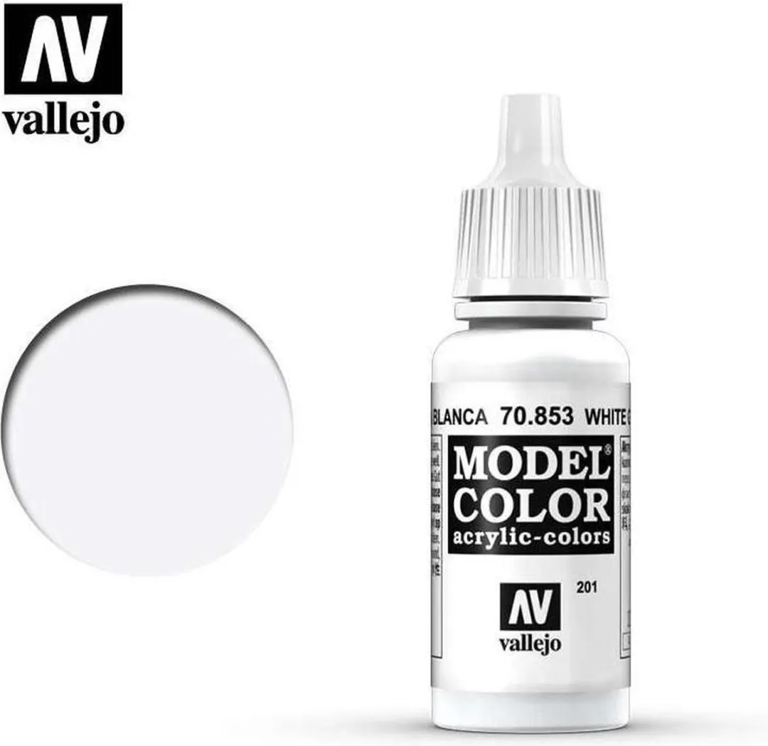 Vallejo Model Color White Glaze Acrylverf 17ml