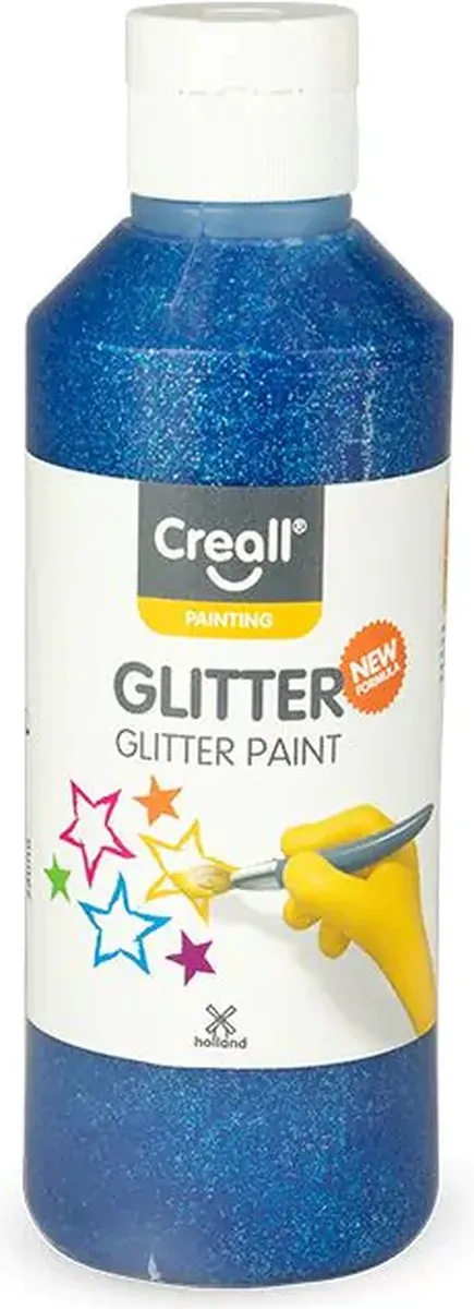Creall Glitterverf Blauw 250ml