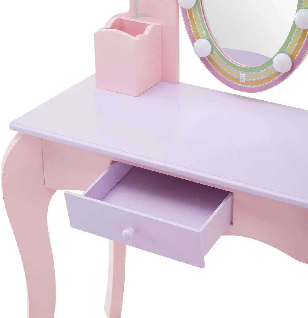 Teamson Kids Houten Kaptafel Set - Roze