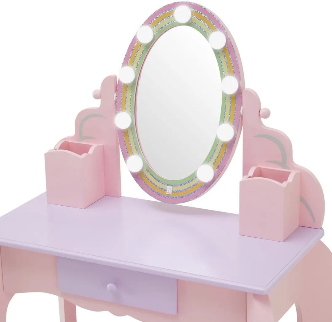 Teamson Kids Houten Kaptafel Set - Roze
