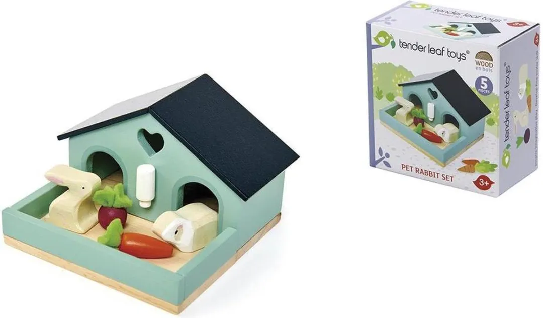 Tender Leaf Toys Huisdierenset Konijn
