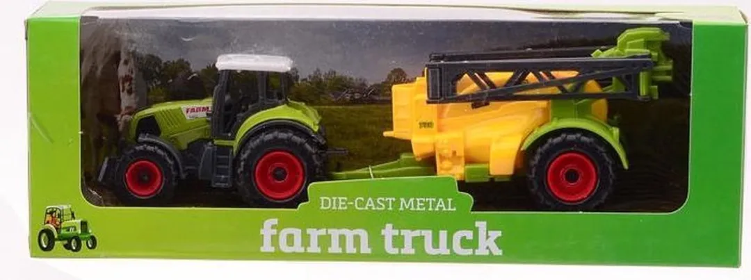 Johntoy Tractor Farm Master 27,2cm - Groen/Geel