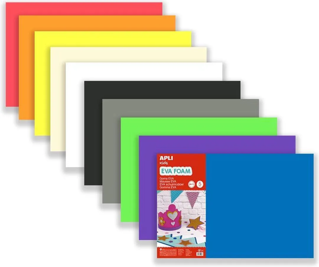 Apli Kids EVA Foam 10 Kleuren 60x40cm 2mm