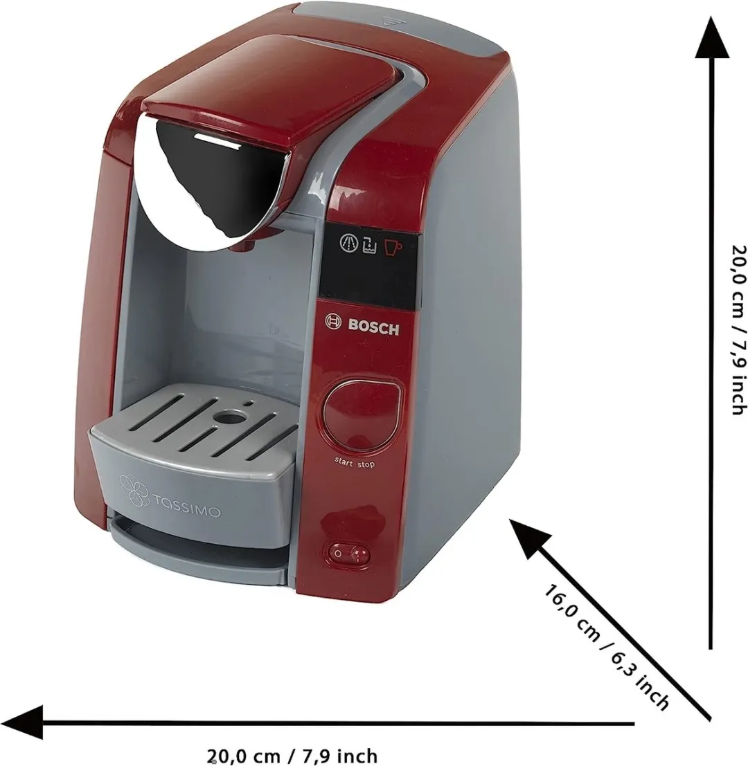 Klein Toys Bosch Tassimo Espressomachine - Rouge et gris