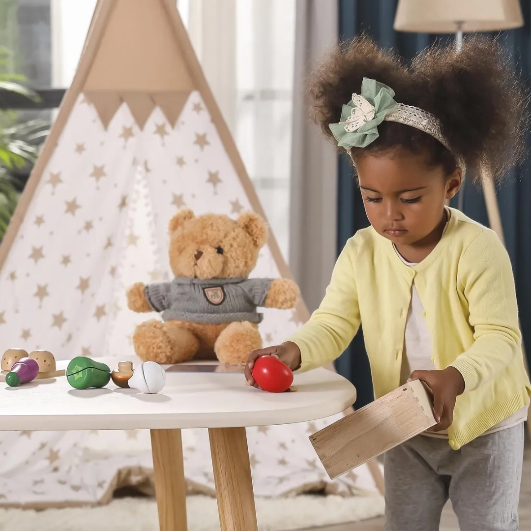 Viga Toys Groentenbox Houten Speelgoed - 5-delig Snijfruit