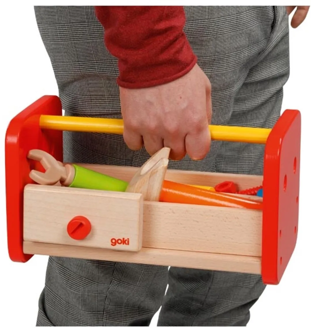 Goki Werkbank met opbergbox - Blank